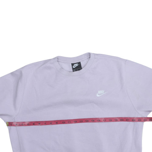 Nike Women’s Lilac Crew Neck Pullover Sweatshirt Medium Cotton Blend