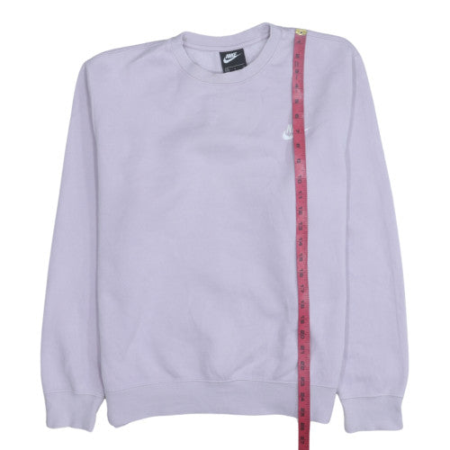 Nike Women’s Lilac Crew Neck Pullover Sweatshirt Medium Cotton Blend
