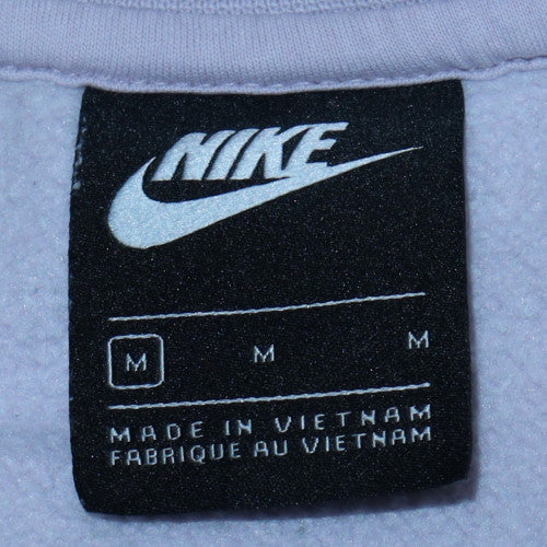 Nike Women’s Lilac Crew Neck Pullover Sweatshirt Medium Cotton Blend