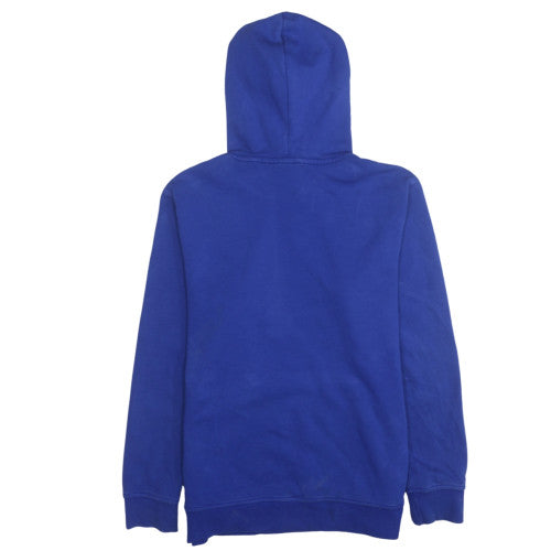 Adidas Womens Blue Pullover Hoodie Sweatshirt M 12-14 Hooded Logo