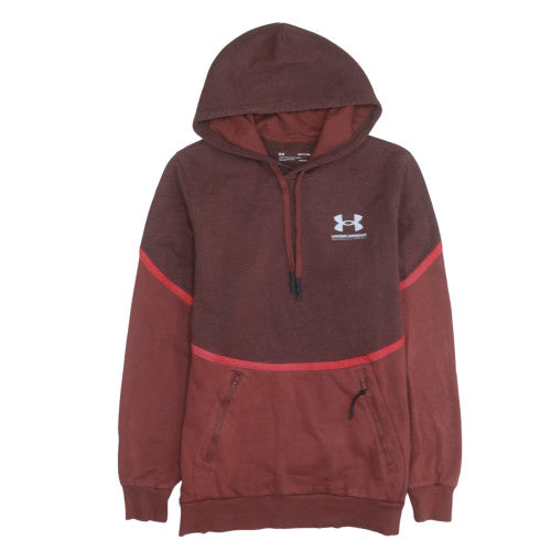 Under Armour Womens Brown ColdGear Pullover Hoodie Size S