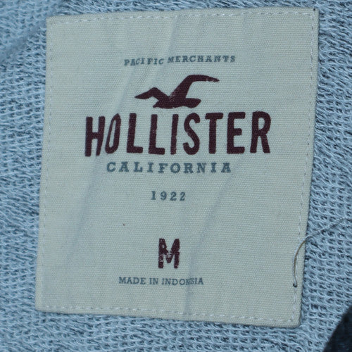 Hollister Women’s Charcoal Grey Pullover Hoodie Medium Cotton Blend