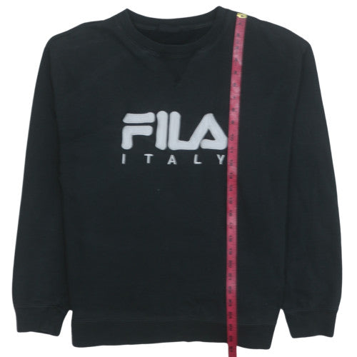 Fila Men's Black Crew Neck Pullover Sweatshirt Size M