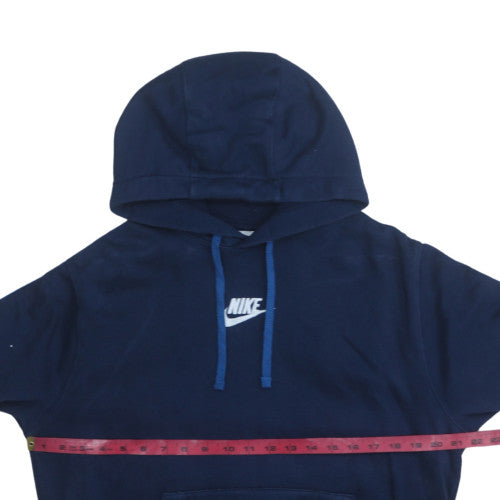 Nike Men's Blue Pullover Hoodie M Regular Fit Fleece Sweatshirt