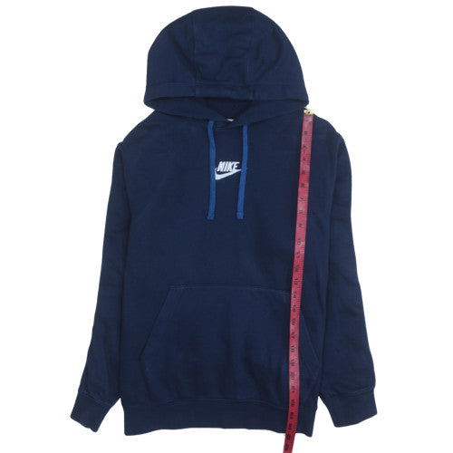 Nike Men's Blue Pullover Hoodie M Regular Fit Fleece Sweatshirt