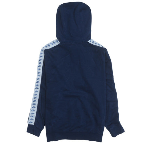 Nike Men's Blue Pullover Hoodie M Regular Fit Fleece Sweatshirt