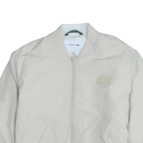 Lacoste Men’s Beige Bomber Jacket Size 34 Cotton Blend