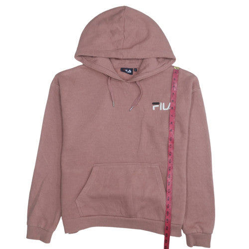 FILA Womens Mauve Pullover Hoodie Large Polyester Cotton Blend