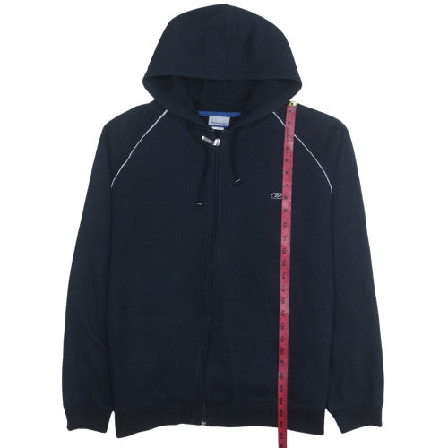 Reebok Men’s Blue Full Zip Hoodie Size L Regular Fit Sportswear