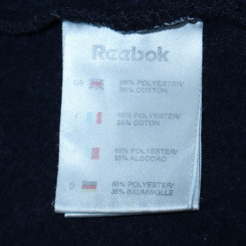 Reebok Men’s Blue Full Zip Hoodie Size L Regular Fit Sportswear