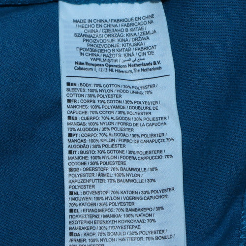 Nike Men's Blue 1/2 Zip Hoodie Size M Regular Fit