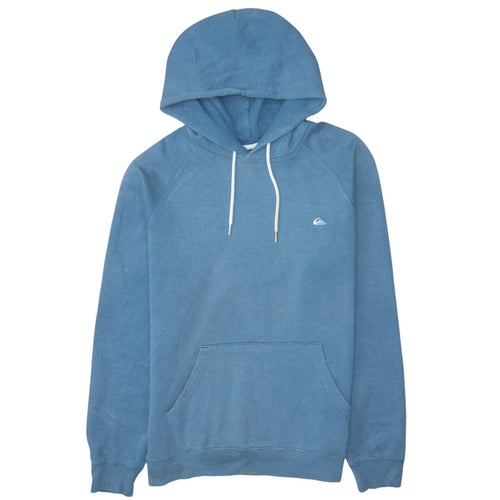 Quiksilver Men's Blue Pullover Hoodie Size S Regular Fit Fleece