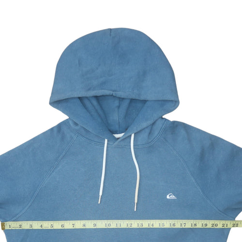 Quiksilver Men's Blue Pullover Hoodie Size S Regular Fit Fleece