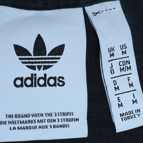 Adidas Men's Black Short Sleeve Crew Neck Sports T-Shirt M
