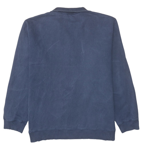 Timberland Men’s Blue 1/4 Zip Fleece Sweatshirt 2XL Regular Fit