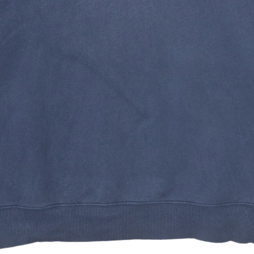Timberland Men’s Blue 1/4 Zip Fleece Sweatshirt 2XL Regular Fit