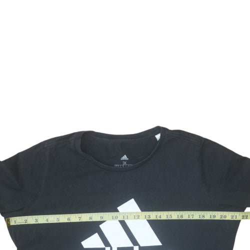 Adidas Women's Black 1X Plus Size Basic Cotton T-Shirt