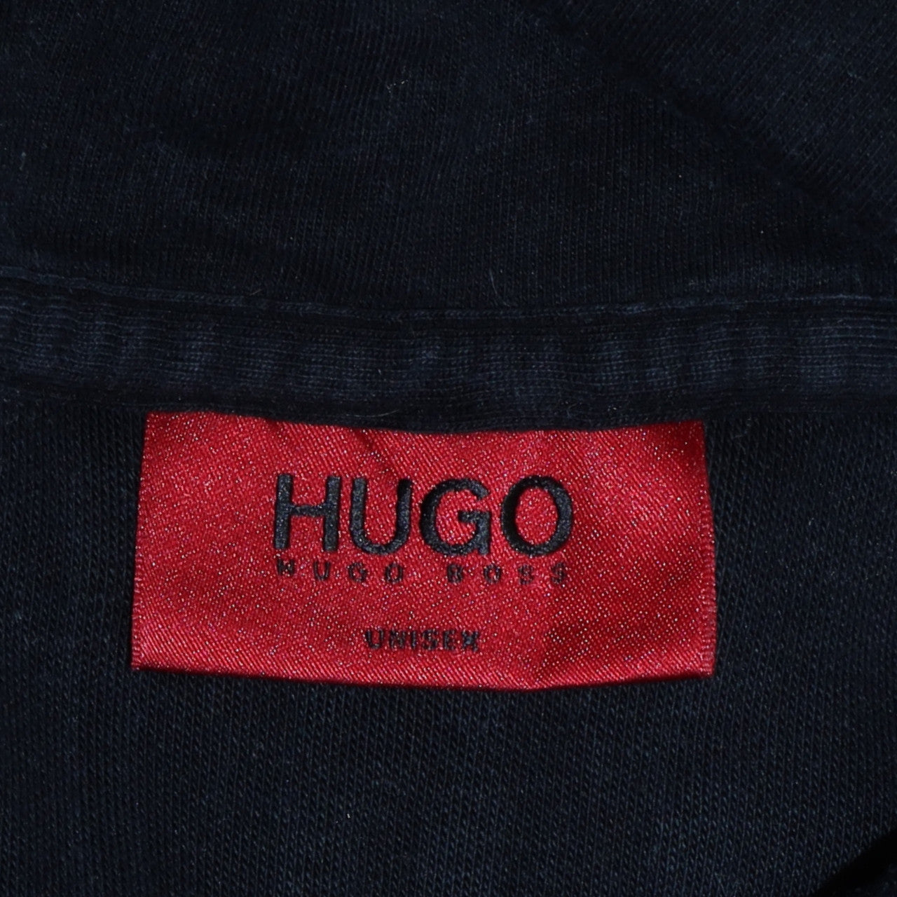 Hugo Boss Men’s Black Pullover Hoodie Size M Logo Graphic Cotton