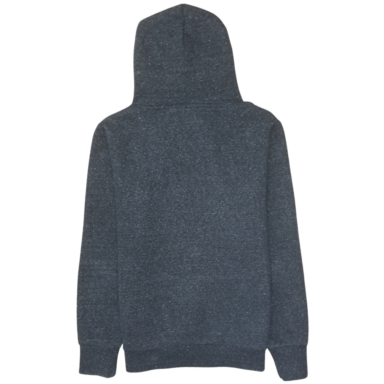 Superdry Womens Black Pullover Hoodie Size 14 Graphic Logo Hooded Sweatshirt