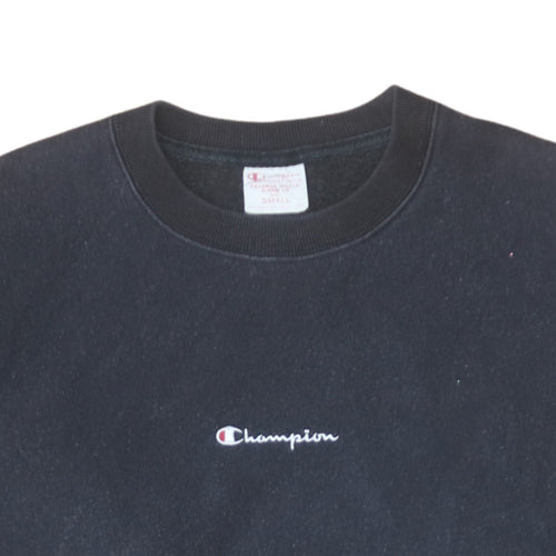 Champion Men's Black Small Pullover Reverse Weave Sweatshirt