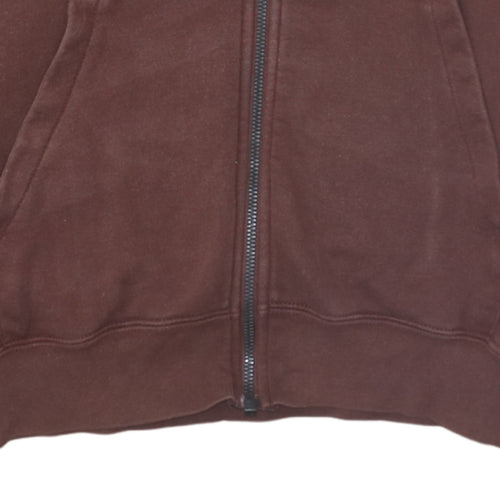 Nike Men's Brown Full Zip Hoodie Size S Fleece Pullover