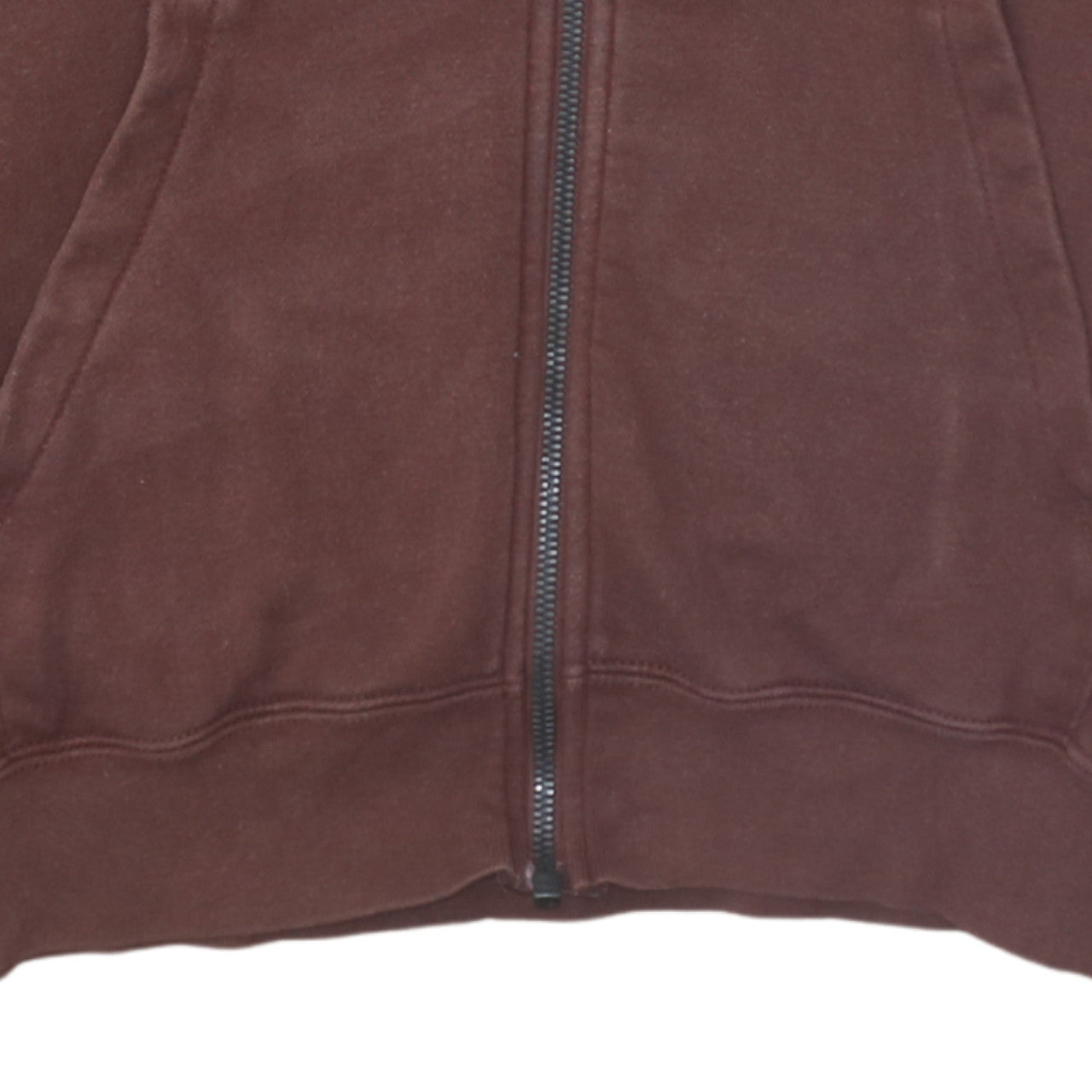 Nike Men's Brown Full Zip Hoodie Size S Fleece Pullover