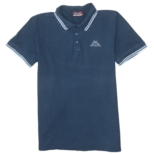 Kappa Men's Blue XL Polo Shirt Short Sleeve 100% Cotton