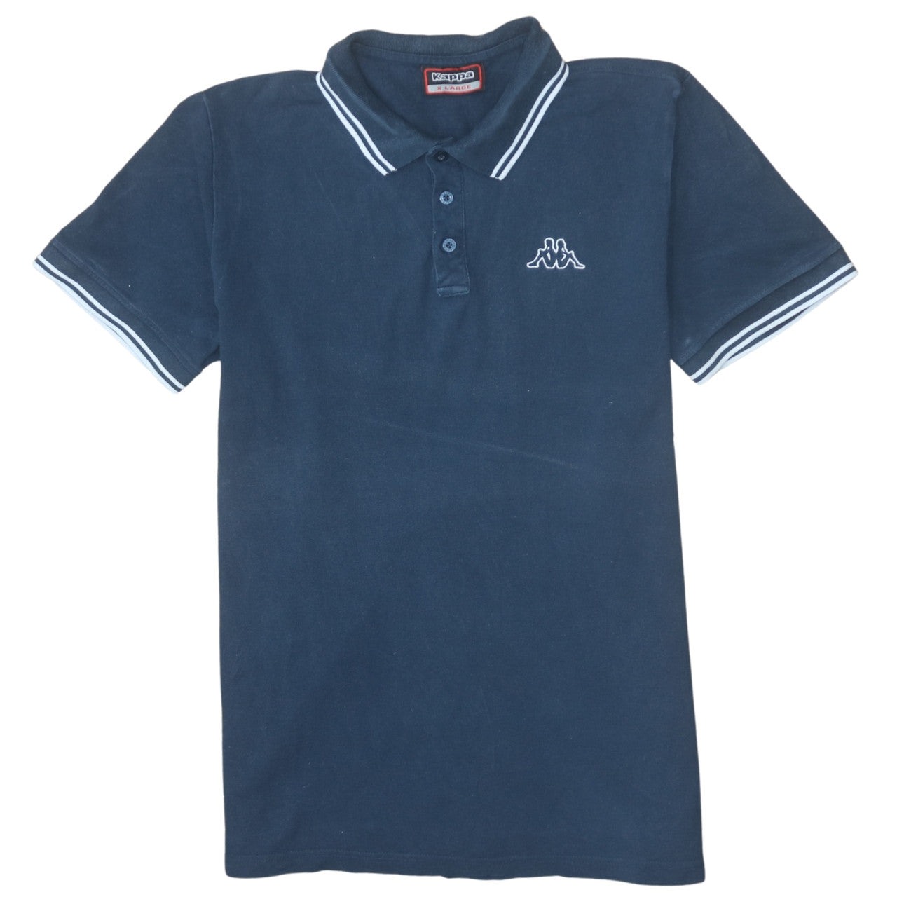 Kappa Men's Blue XL Polo Shirt Short Sleeve 100% Cotton