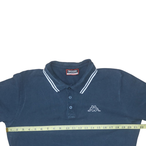Kappa Men's Blue XL Polo Shirt Short Sleeve 100% Cotton