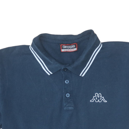 Kappa Men's Blue XL Polo Shirt Short Sleeve 100% Cotton