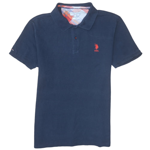 U.S. Polo Assn. Men's Blue Slim Fit XL Cotton Polo Shirt