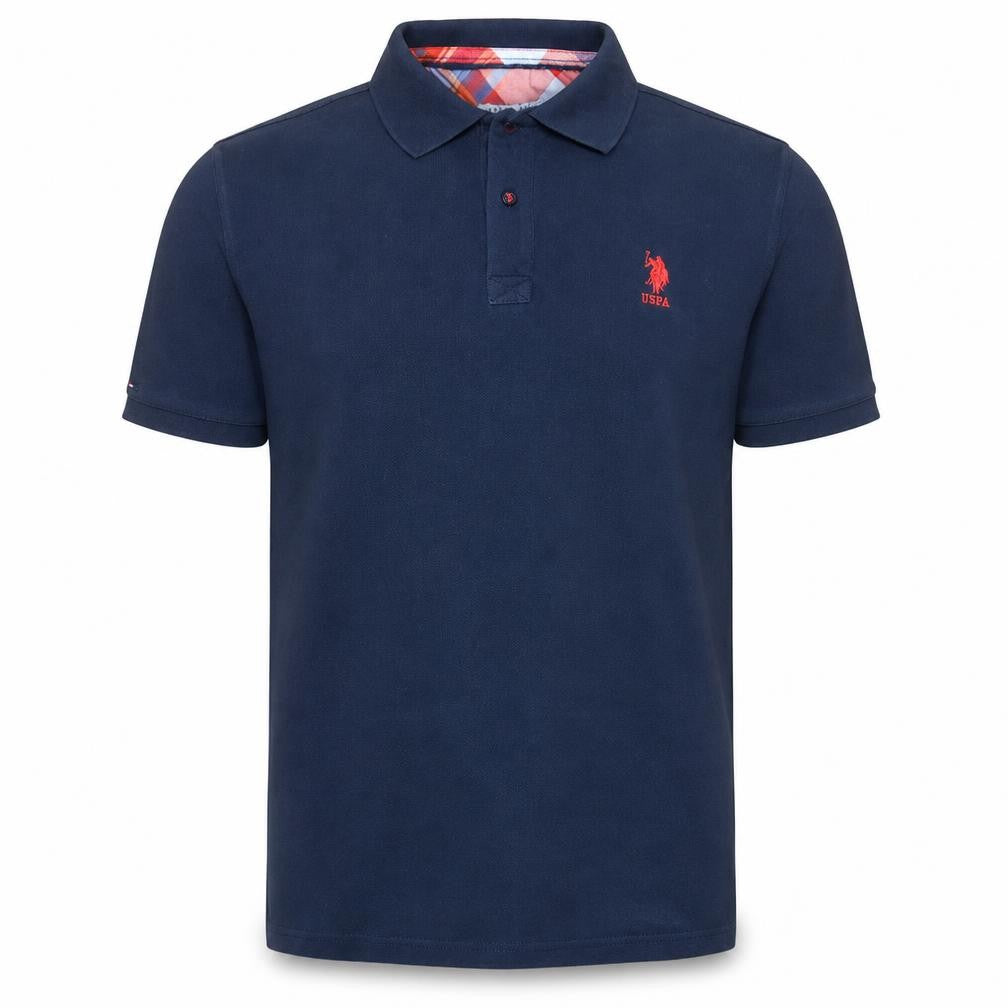 U.S. Polo Assn. Men's Blue Slim Fit XL Cotton Polo Shirt