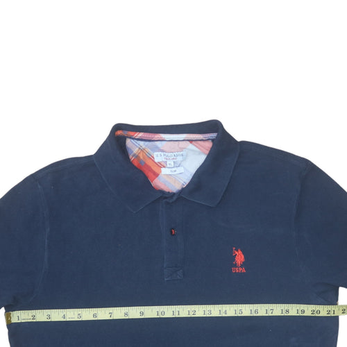 U.S. Polo Assn. Men's Blue Slim Fit XL Cotton Polo Shirt