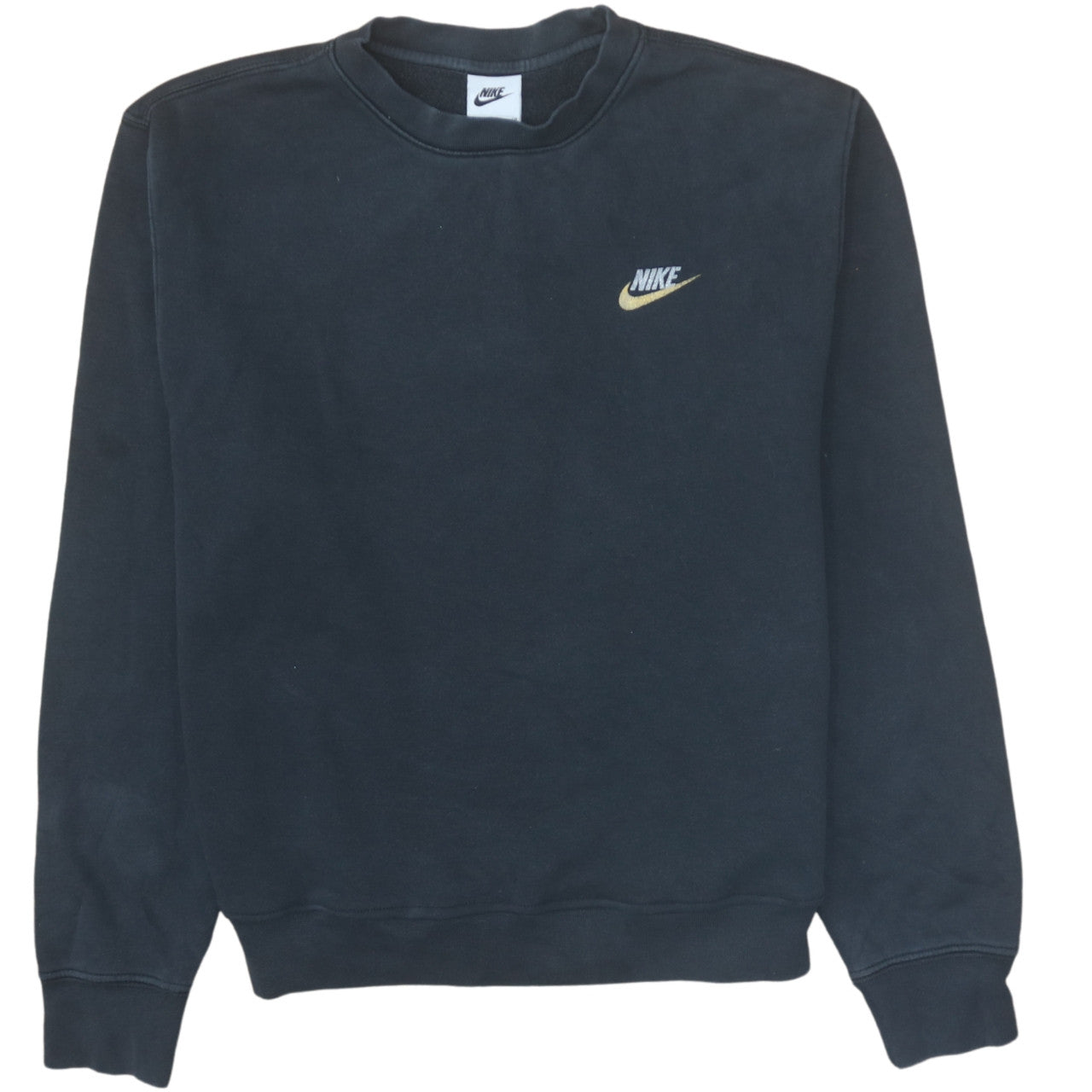 Nike Women Black Small Crew Neck Pullover Sweatshirt