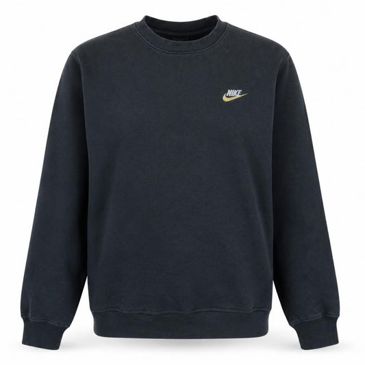 Front view of Nike Women Black Small Crew Neck Pullover Sweatshirt