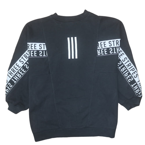 Adidas Women's Black XL Pullover Sweatshirt Crew Neck Logo Sportswear