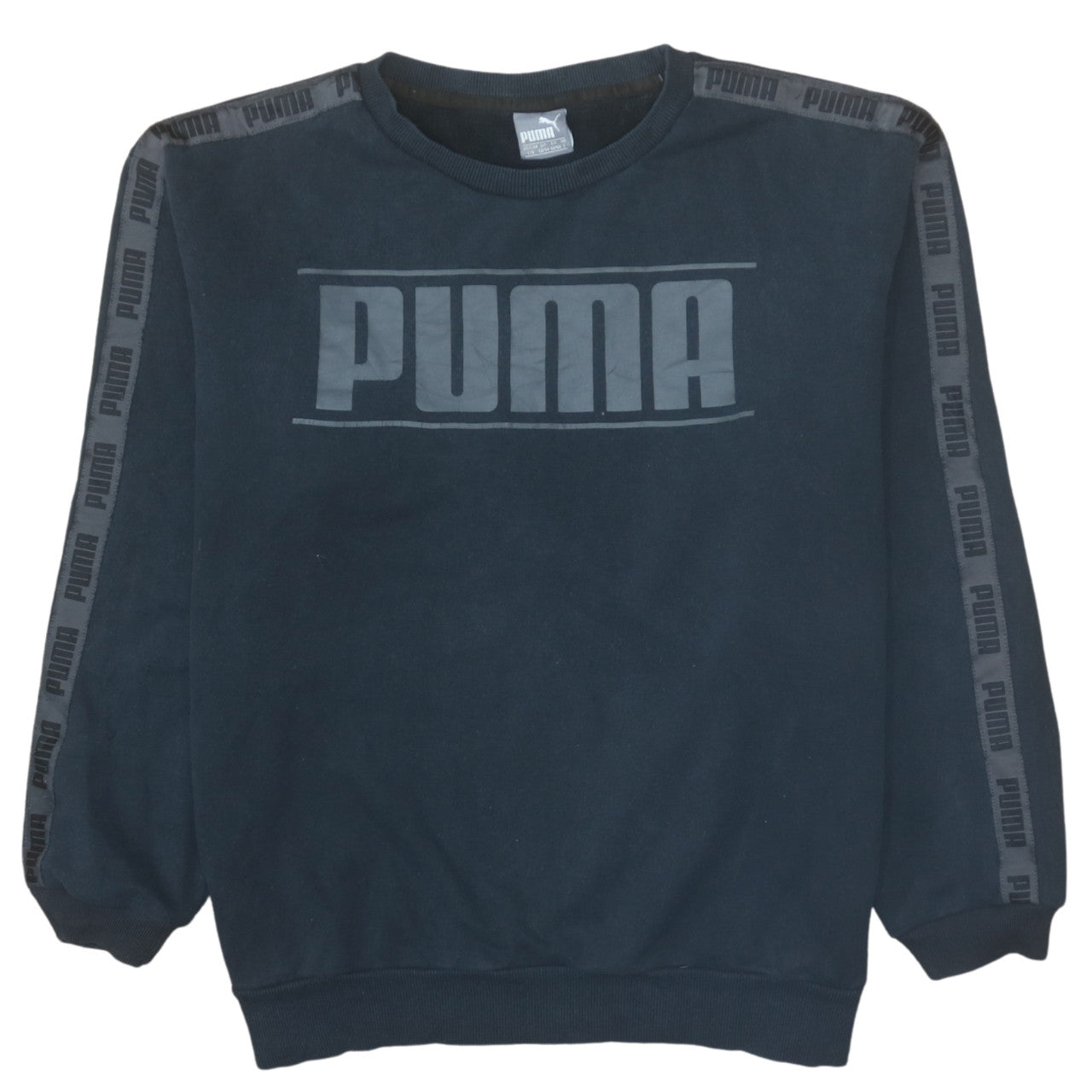 Puma Men's Black Logo Pullover Sweatshirt Size L