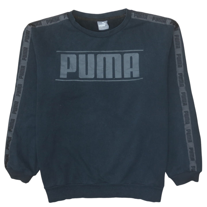 Puma Men's Black Logo Pullover Sweatshirt Size L