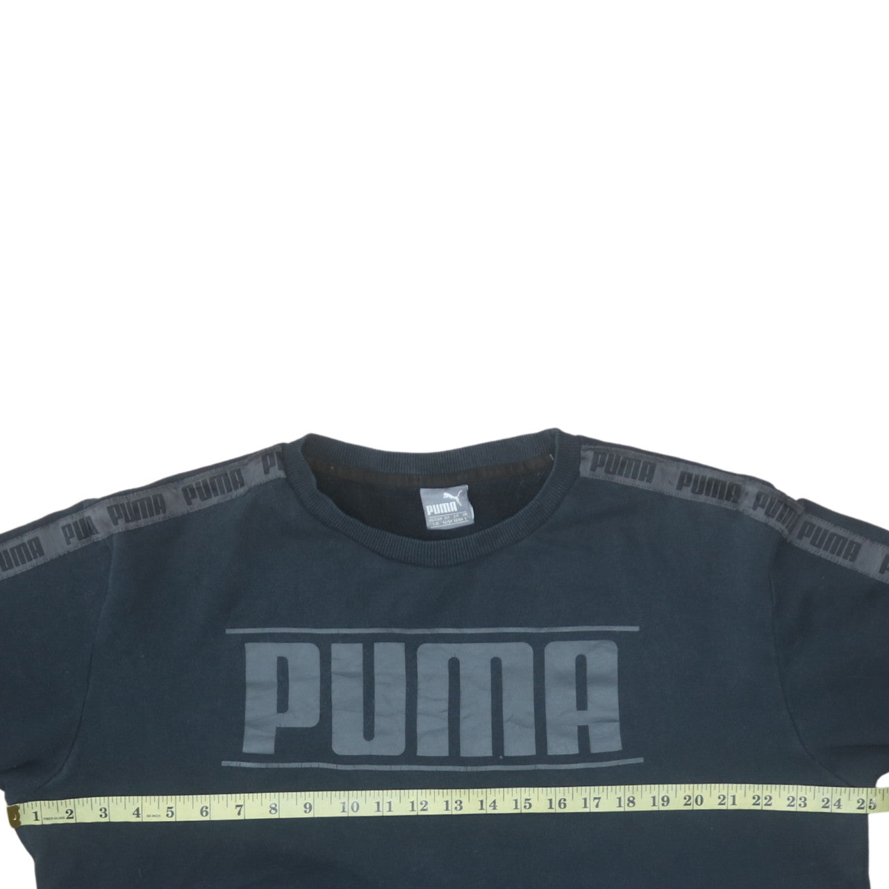 Puma Men's Black Logo Pullover Sweatshirt Size L