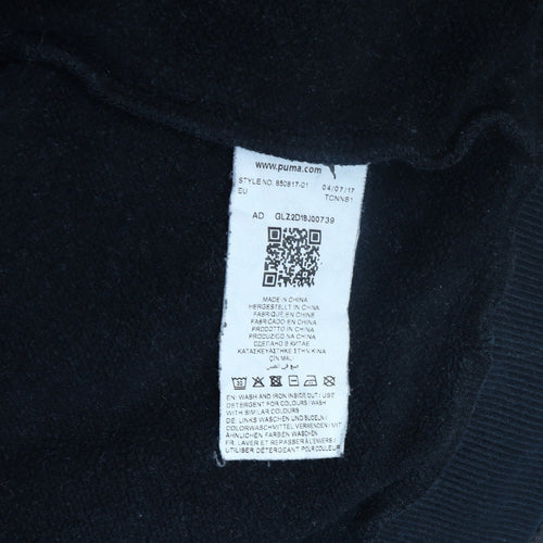 Puma Men's Black Logo Pullover Sweatshirt Size L