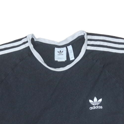 Adidas Men's Black 2XL Trefoil Crew Neck Short Sleeve T-Shirt
