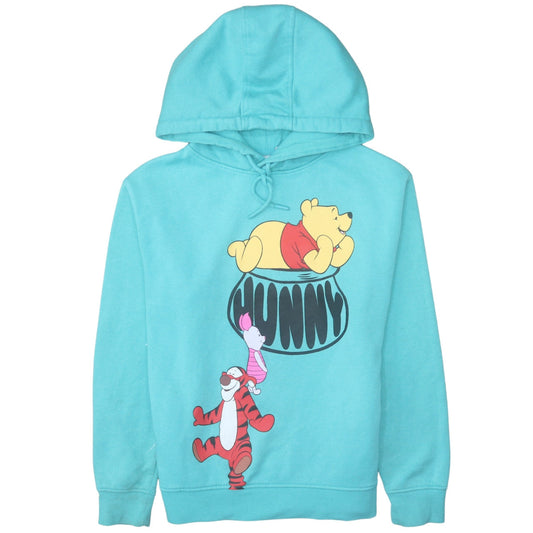 Disney Primark Women’s Blue Hoodie XS Winnie the Pooh Graphic Pullover