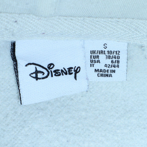 Disney Primark Women White Beige Hoodie Small Pullover Mickey Design