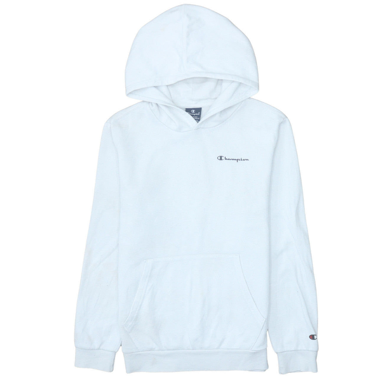 Champion Boys White Pullover Hoodie Size 10-11 Years Cotton Blend