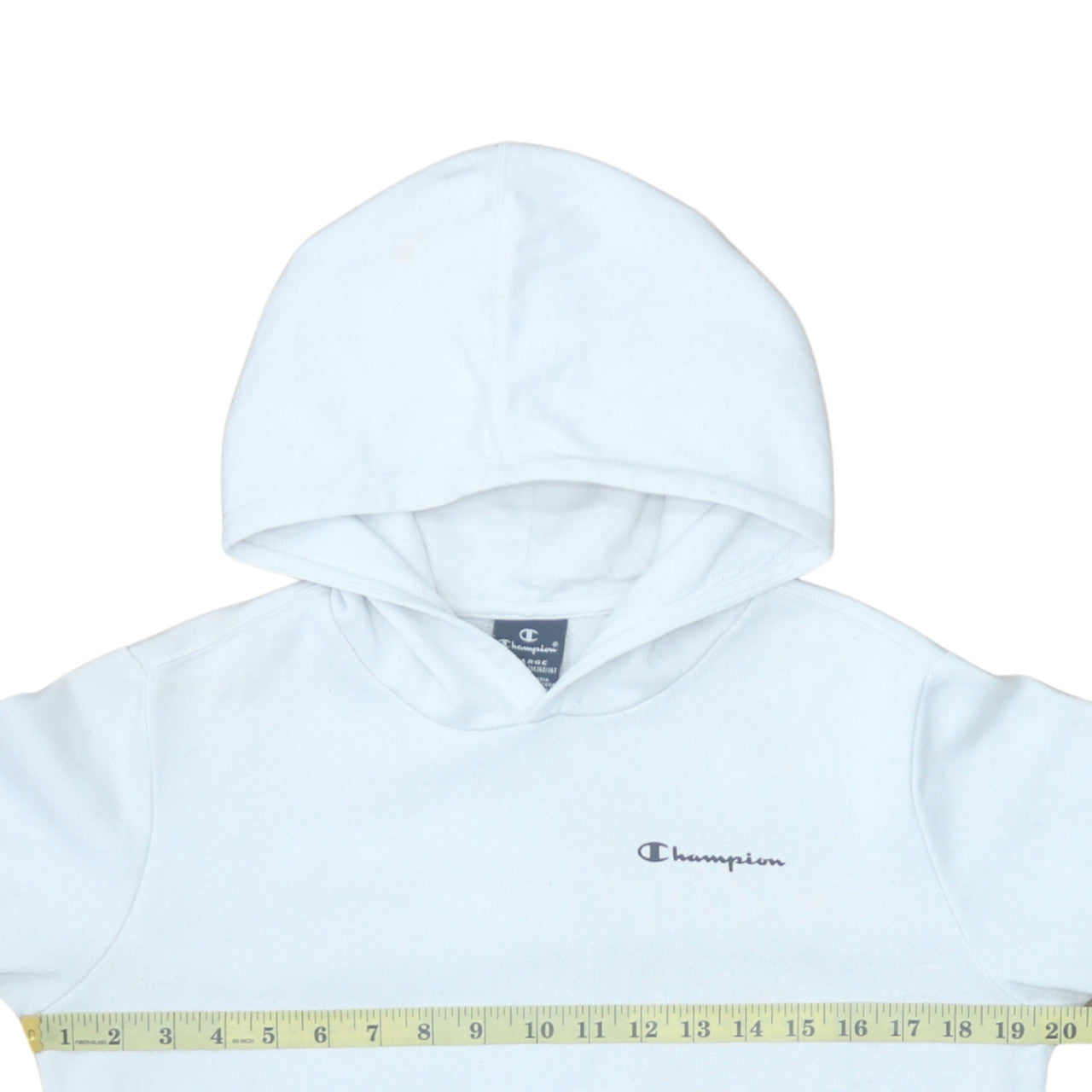Champion Boys White Pullover Hoodie Size 10-11 Years Cotton Blend