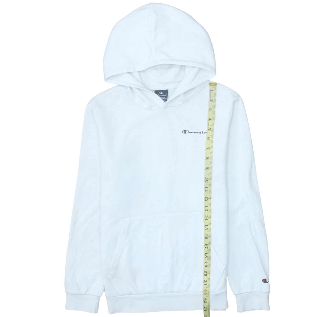Champion Boys White Pullover Hoodie Size 10-11 Years Cotton Blend