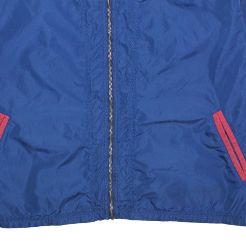 Nike Men's Blue Track Jacket L Nylon Windbreaker Sportswear