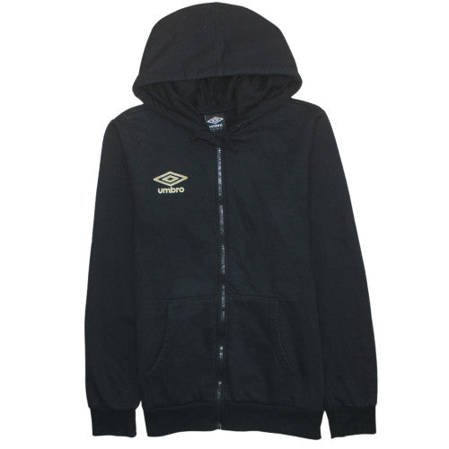 Umbro Men's Black Full Zip Hoodie Size L Sportswear