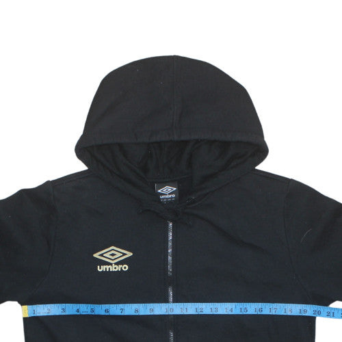 Umbro Men's Black Full Zip Hoodie Size L Sportswear