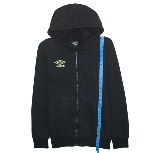 Umbro Men's Black Full Zip Hoodie Size L Sportswear